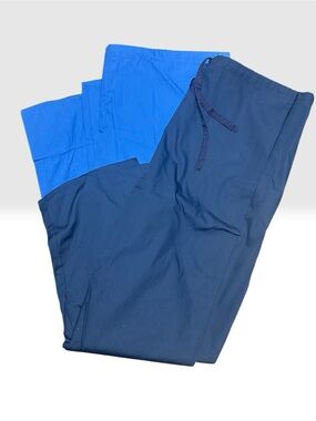 Navy Blue Drawstring Scrub Pants